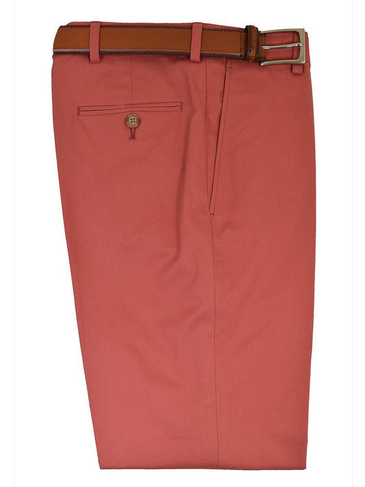 Michael Kors 19458 97% Cotton / 3% Spandex Boy's Pant - Cotton Poplin - Red, Plain Front Boys Casual Pant Michael Kors 