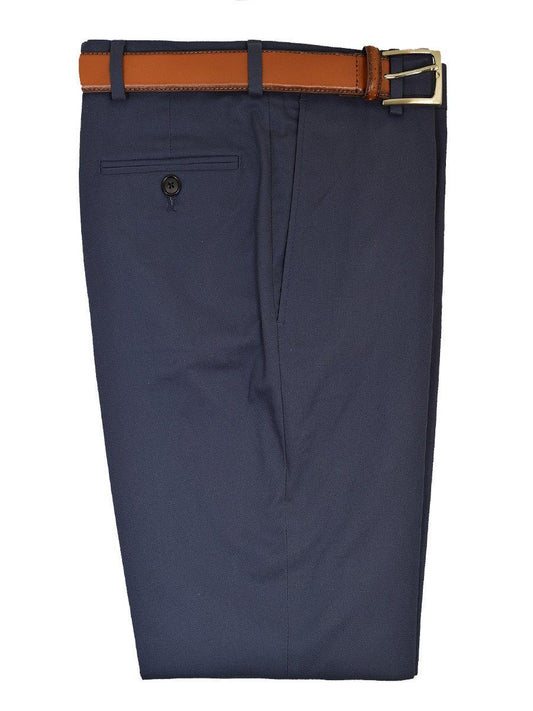 Michael Kors 19465 97% Cotton / 3% Spandex Boy's Pant - Cotton Poplin - Blue, Plain Front Boys Casual Pant Michael Kors 