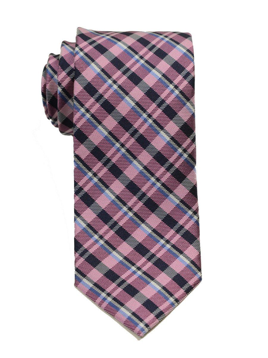 Heritage House 19752 100% Woven Silk Boy's Tie - Plaid - Pink/Blue/Navy Boys Tie Heritage House 