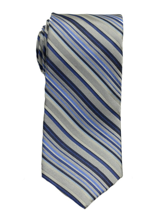 Boy's Tie 19775 Silver/Blue Boys Tie Heritage House 