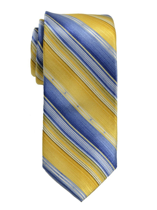 Heritage House 19787 100% Woven Silk Boy's Tie - Stripe - Yellow/Blue Boys Tie Heritage House 