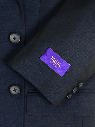 Image of Tallia Purple 20235 70% Wool/ 30% Polyester Boy's 2-piece Suit - Sharkskin - Blue - 2-Button Single Breasted Jacket, Plain Front Pant Boys Suit Tallia 