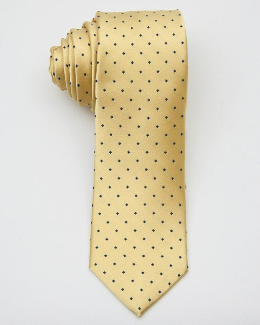 Boy's Tie 20640 Yellow/Navy Boys Tie Heritage House 
