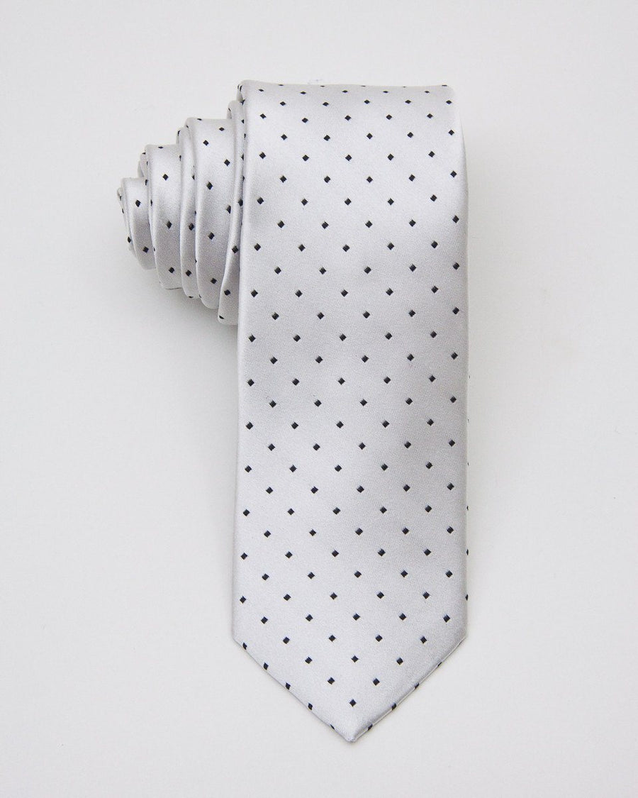 Boy's Tie 20642 Silver/Black Boys Tie Heritage House 