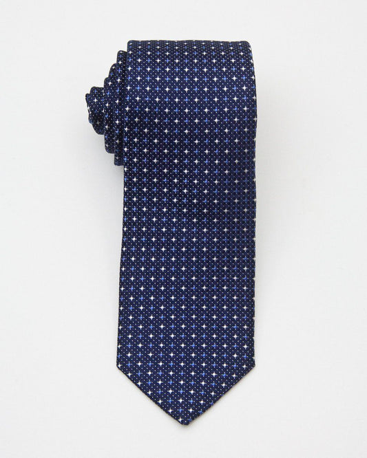 Boy's Tie 20648 Navy/Silver Boys Tie Heritage House 