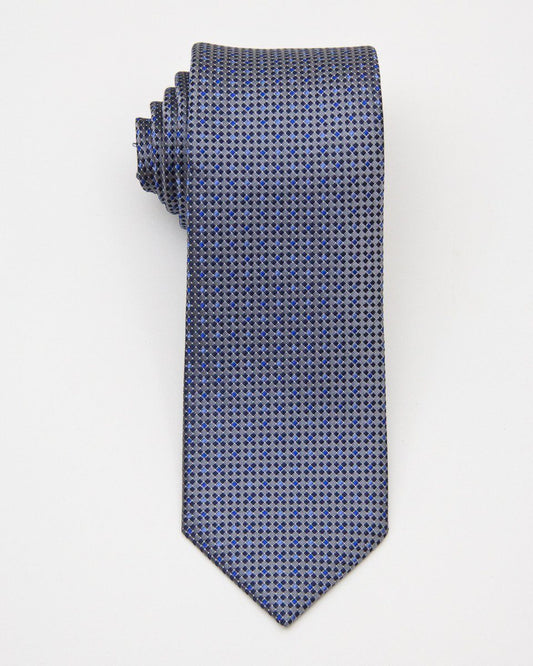 Boy's Tie 20654 Silver/Blue Boys Tie Heritage House 