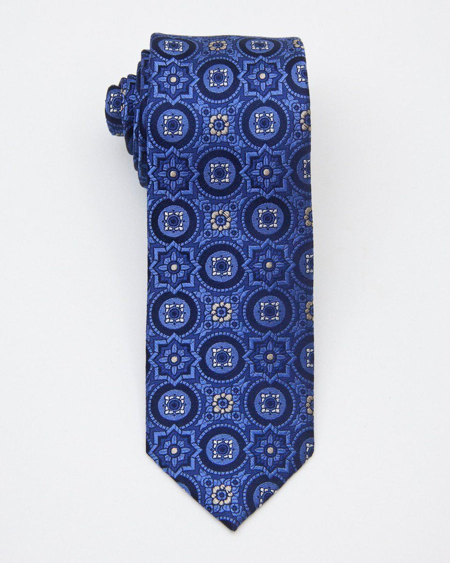 Boy's Tie 20682 Blue/Tan Boys Tie Heritage House 