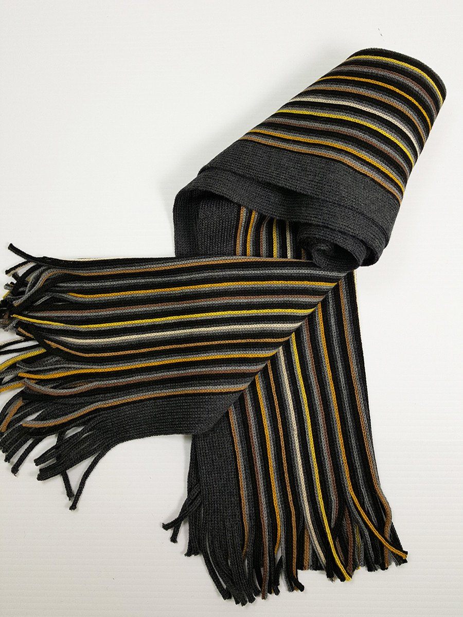 Young Men's Scarf 20937 Grey/Gold/Tan Young Mens Scarf Bruno Piattelli 
