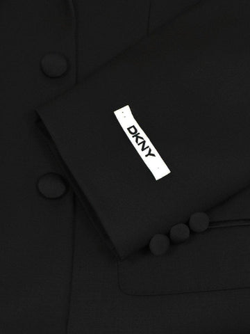 DKNY 21048 100% Wool Tuxedo - Solid - Black Boys Tuxedo DKNY 