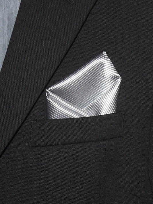 Boy's Pocket Square 21329 Silver Tonal Boys Pocket Square Heritage House 
