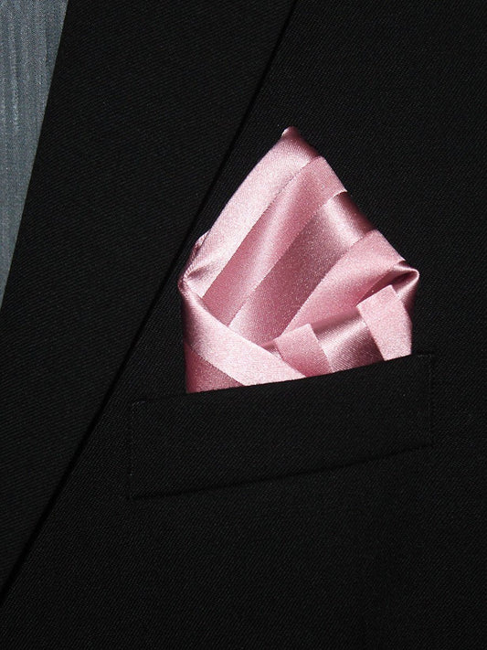 Boy's Pocket Square 21333 Bubble Gum Tonal Stripe Boys Pocket Square Heritage House 