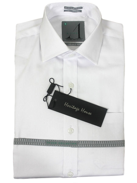 Boys Dress Shirts by Alviso in White - Wrinkle Free - Heritage House ...