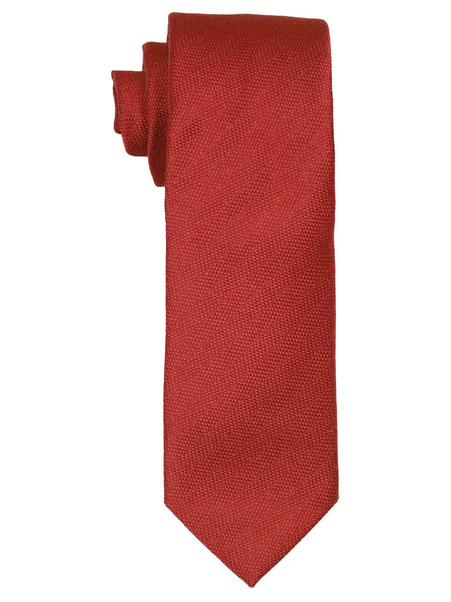 Heritage House 21475 100% Woven Silk Boy's Tie - Tonal Solid - Red Boys Tie Heritage House 