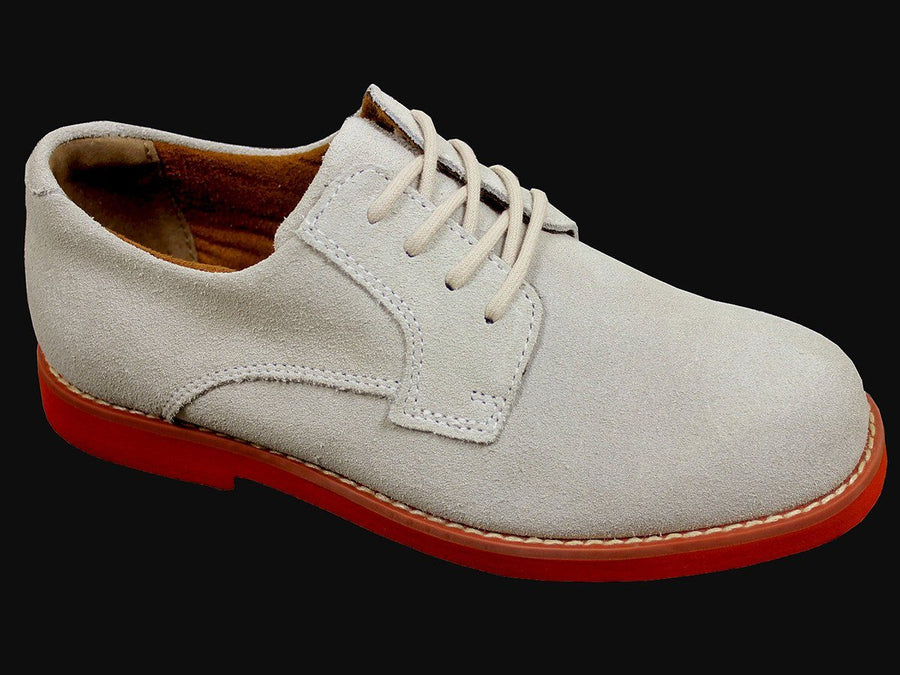 Florsheim 21550 Suede Boy's Shoe - Nubuck Oxford - White Boys Shoes Florsheim 