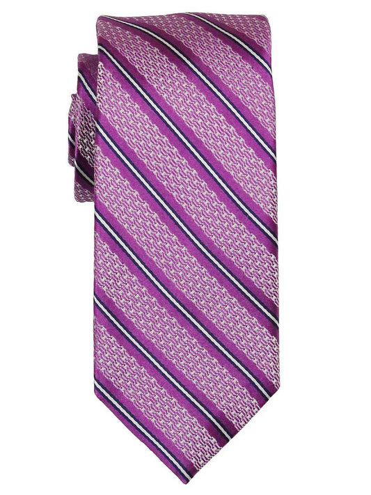 Heritage House 21787 100% Woven Silk Boy's Tie - Stripe - Pink Boys Tie Heritage House 