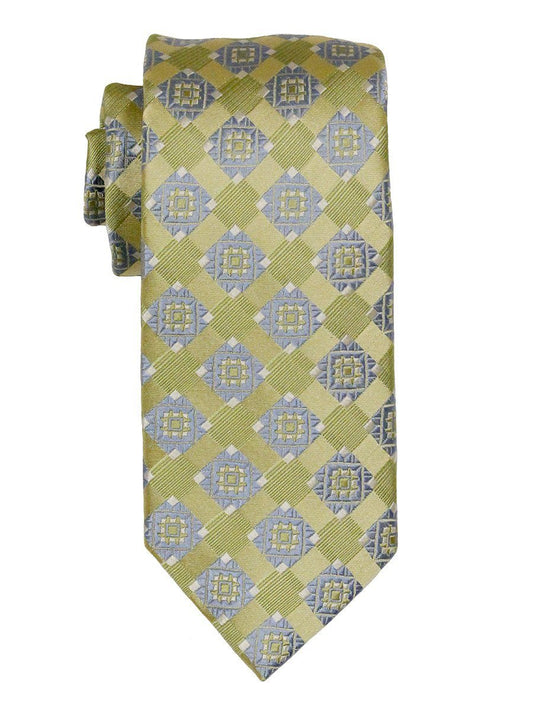 Heritage House 21835 100% Woven Silk Boy's Tie - Neat - Green/Blue Boys Tie Heritage House 