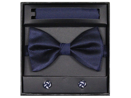 Boy's Bow Tie Box Set 21942 Navy Boys Bow Tie Giorgio Bissoni 
