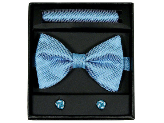 Boy's Bow Tie Box Set 22526 Aqua Boys Bow Tie Giorgio Bissoni 