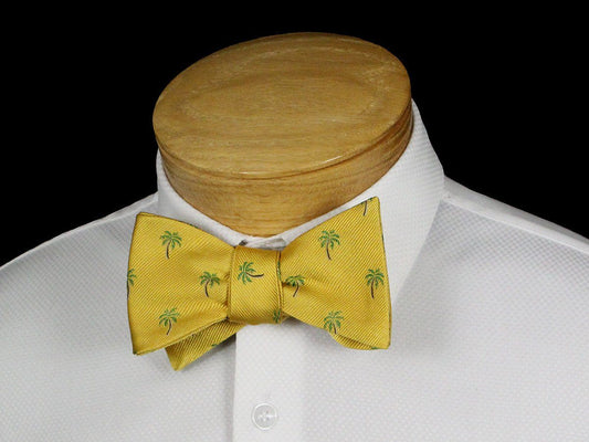 Boy's Bow Tie 22527 Yellow Palm Tree Pattern Boys Bow Tie Scotty Z 