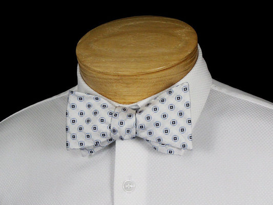 Boy's Bow Tie 22534 Silver/Blue Neat Boys Bow Tie Scotty Z 