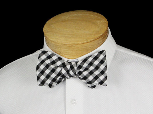 Boy's Bow Tie 22537 Black/White Gingham Boys Bow Tie Scotty Z 