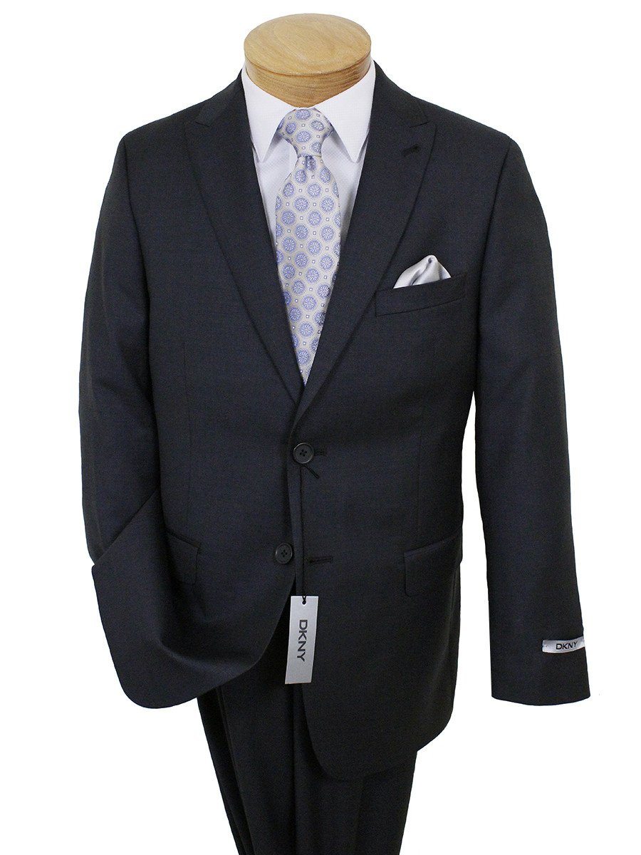 DKNY 22722 100% Wool Boy's Suit - Solid - Dark Gray Boys Suit DKNY 