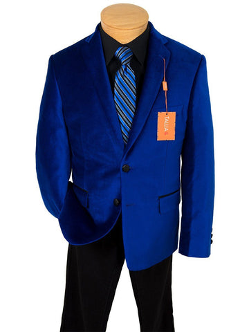 Image of Boy's Sport Coat 22851 Cobalt Blue Boys Sport Coat Tallia 