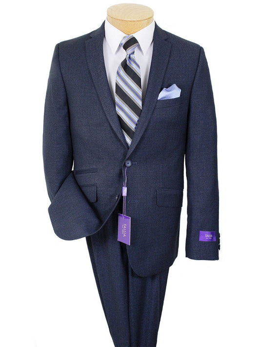 Tallia 22856 65% Polyester/ 35% Rayon Boy's Suit - Skinny Fit - Grid - Black/Blue Boys Suit Tallia 