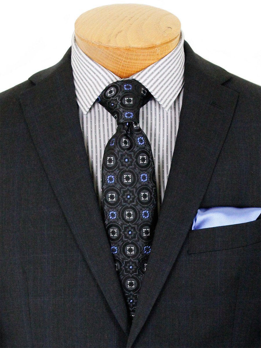 Michael Kors 22871 100% Wool Boy's Suit - Plaid - Charcoal Boys Suit Michael Kors 