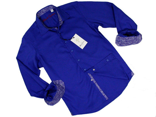 Boy's Sport Shirt 22936 Royal Boys Sport Shirt Robert Graham 