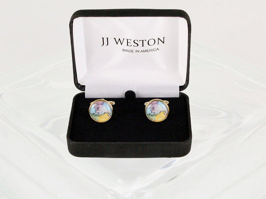 Boy's Cuff Links 22950 Gold Boys Cufflinks JJ Weston 