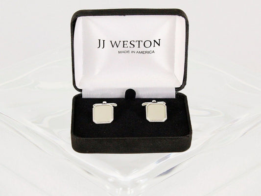 Boy's Cuff Links 22959 Silver Boys Cufflinks JJ Weston 