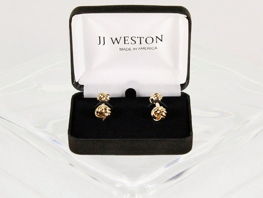 Boy's Cuff Links 22961 Gold Boys Cufflinks JJ Weston 