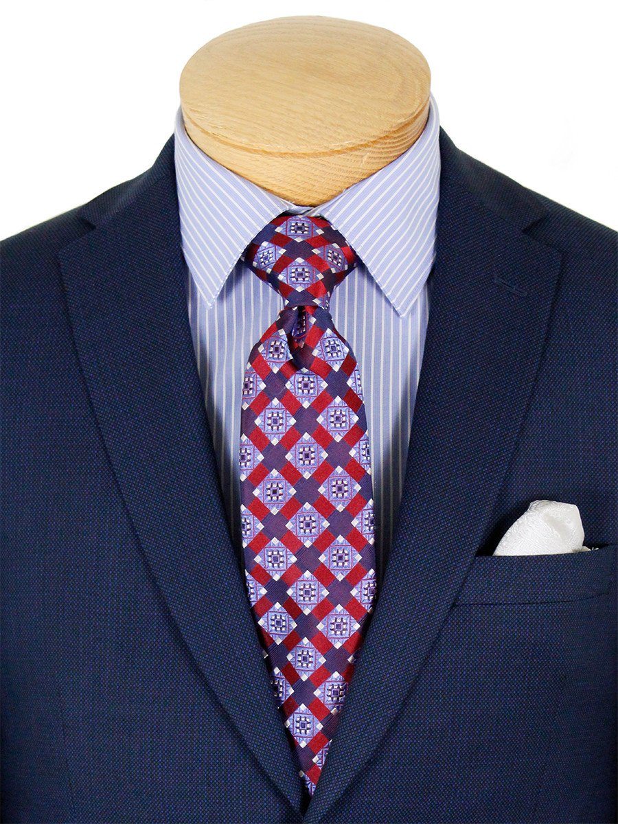 Michael Kors 22965 100% Wool Boy's Suit Nailhead Weave Blue
