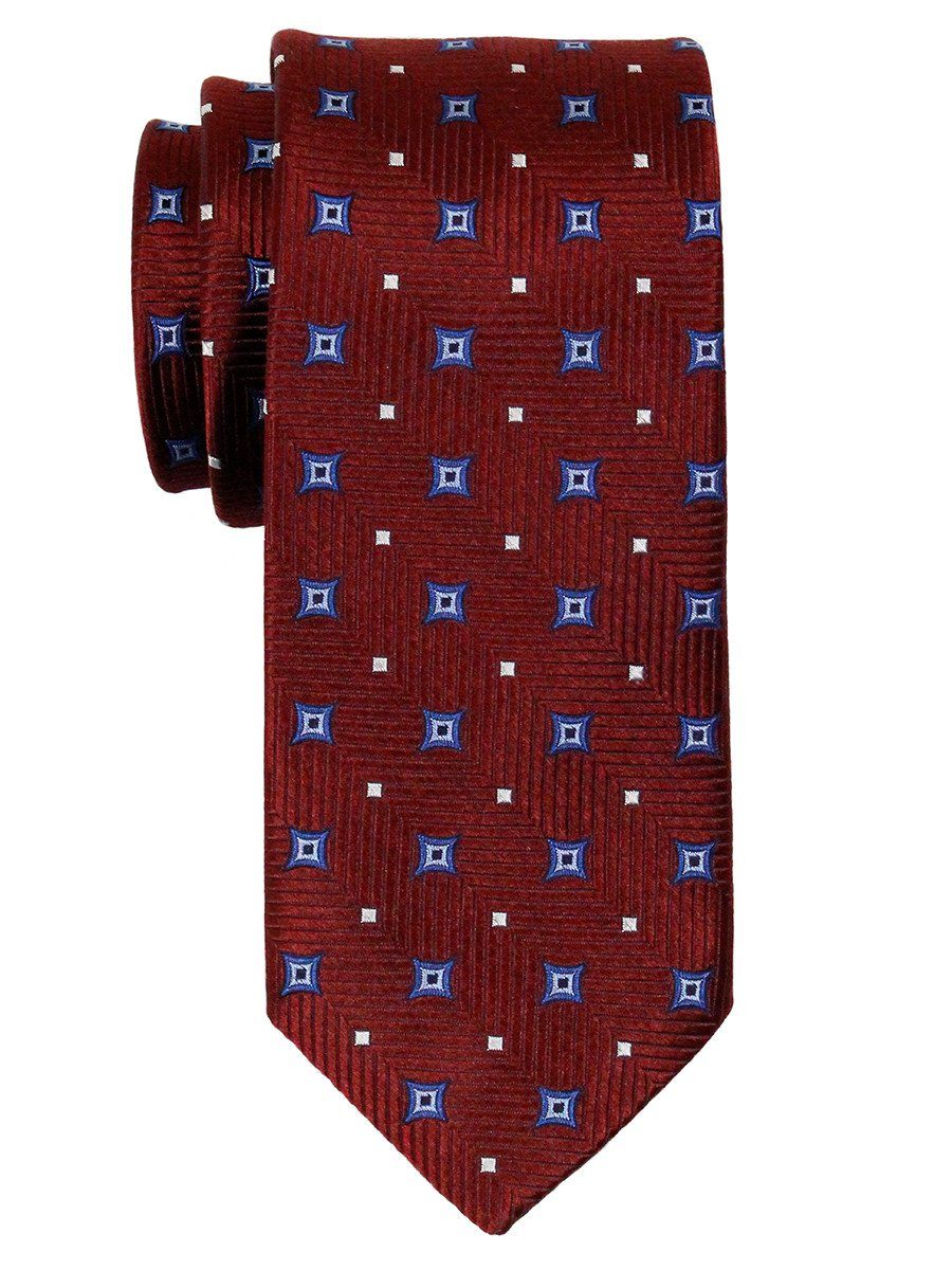Heritage House 23059 100% Woven Silk Boy's Tie - Neat Stars - Red/Blue Boys Tie Heritage House 