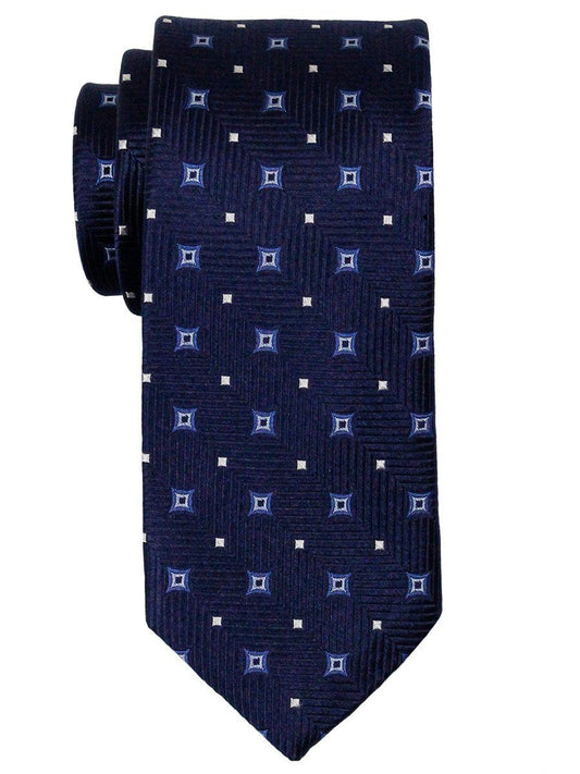 Heritage House 23061 100% Woven Silk Boy's Tie - Neat Stars - Navy/Blue Boys Tie Heritage House 