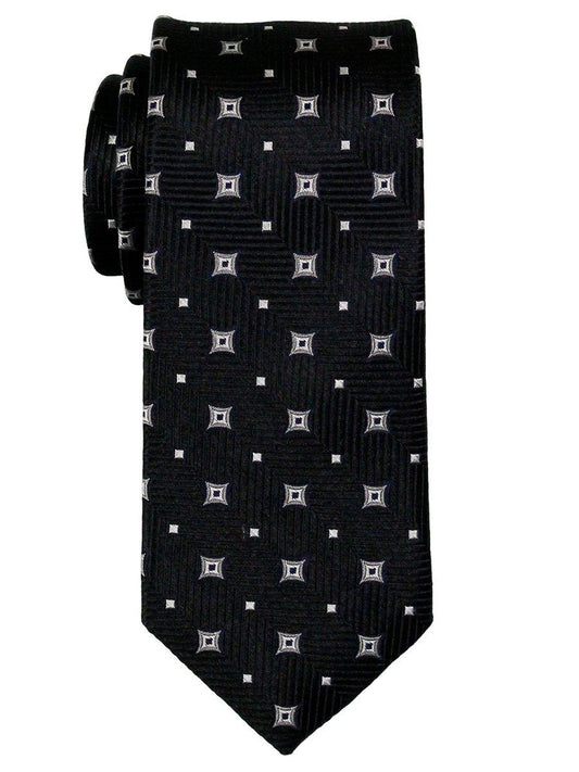 Heritage House 23067 100% Woven Silk Boy's Tie - Neat Stars - Black/Gray Boys Tie Heritage House 