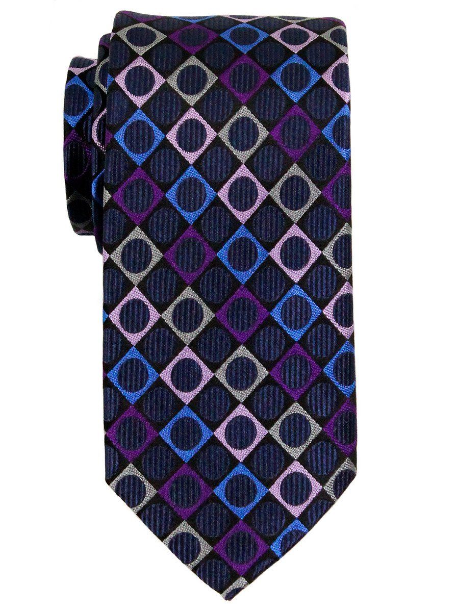 Boy's Tie 23115 Navy/Grey/Purple Boys Tie Heritage House 