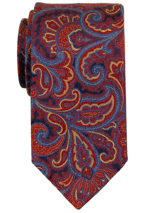 Heritage House 23130 100% Woven Silk Boy's Tie - Paisley - Burgundy/Blue/Gold Boys Tie Heritage House 
