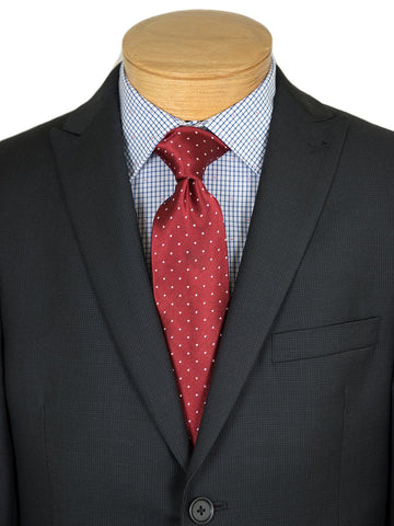Image of DKNY 23275 Slim Fit Boy's Suit-Black-Box Weave Boys Suit DKNY 