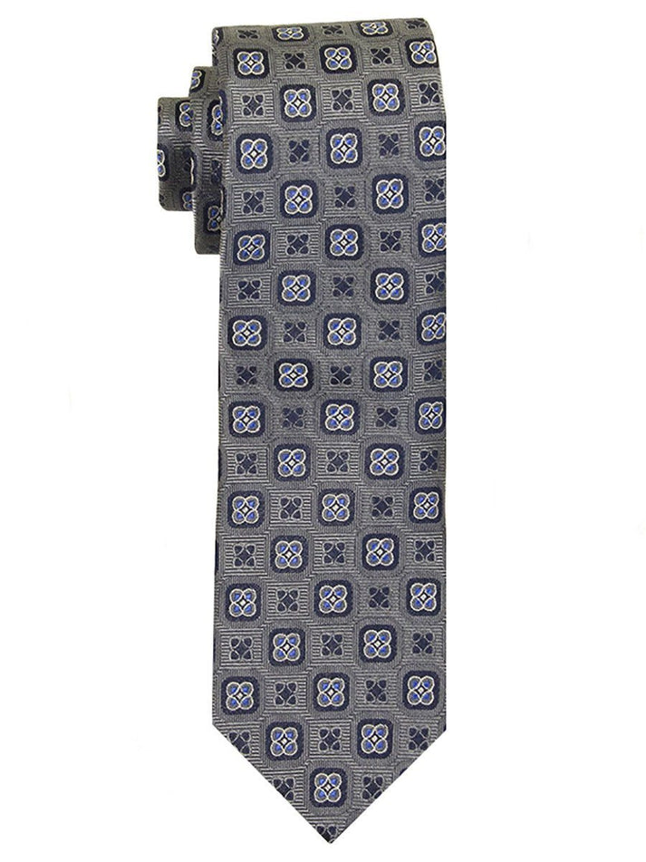 Heritage House 20650 100% Woven Silk Boy's Tie - Neat - Red/Blue main image 0