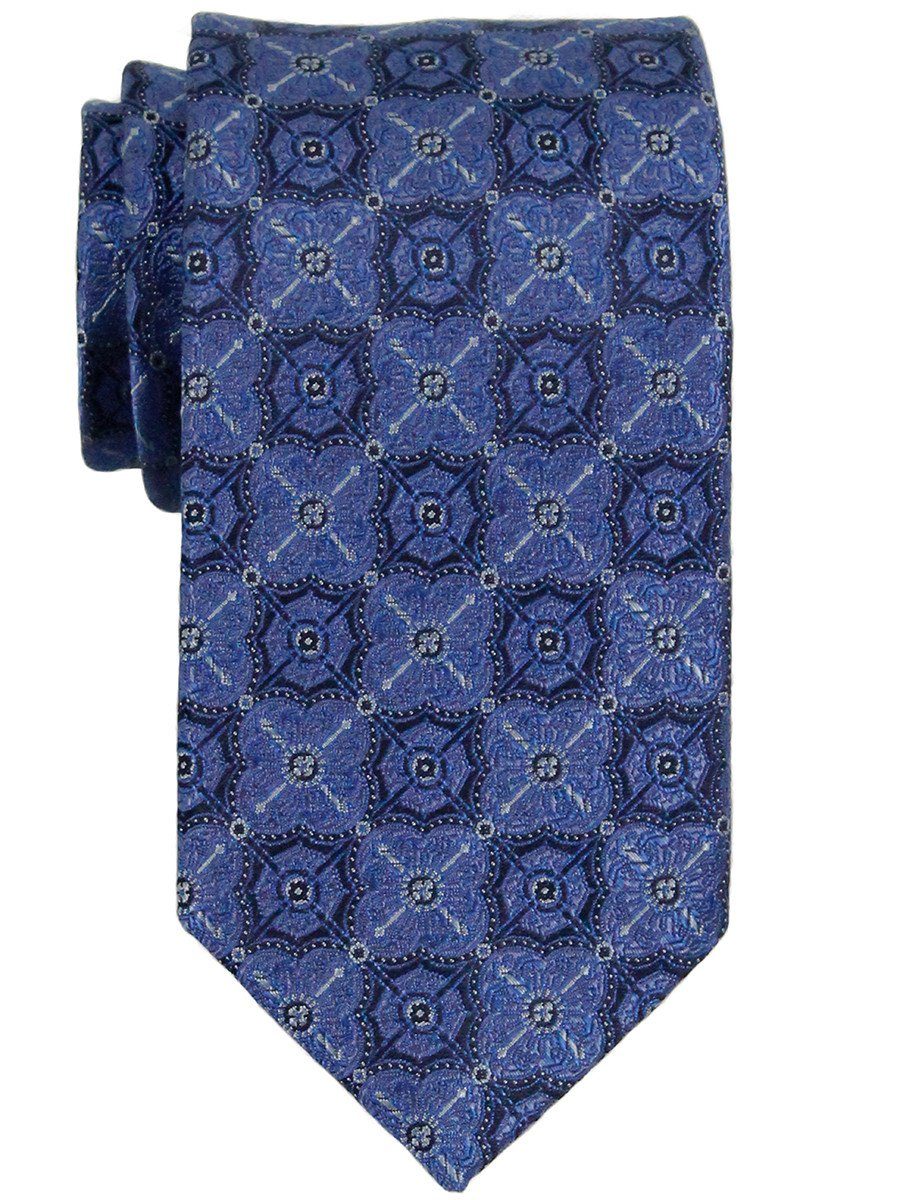 Heritage House 23297 100% Woven Silk Boy's Tie - Neat - Blue/Navy Boys Tie Heritage House 