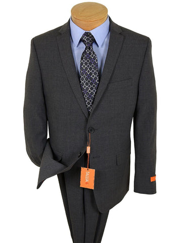 Tallia 23333 52% Wool/ 46% Polyester/ 2% Elastane Boy's Skinny Fit Suit - Heather Gray Boys Suit Tallia 