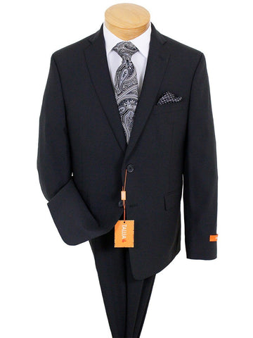 Image of Tallia 23360 52% Wool/ 46% Polyester/ 2% Elastane Boy's Suit - Solid - Black Boys Suit Tallia 