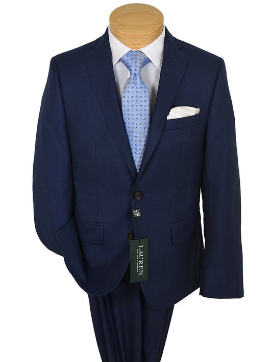 Lauren Ralph Lauren 23433 65% Polyester/ 35% Rayon Boy's Suit Separate Jacket - Solid - Blue Boys Suit Separate Jacket Lauren 