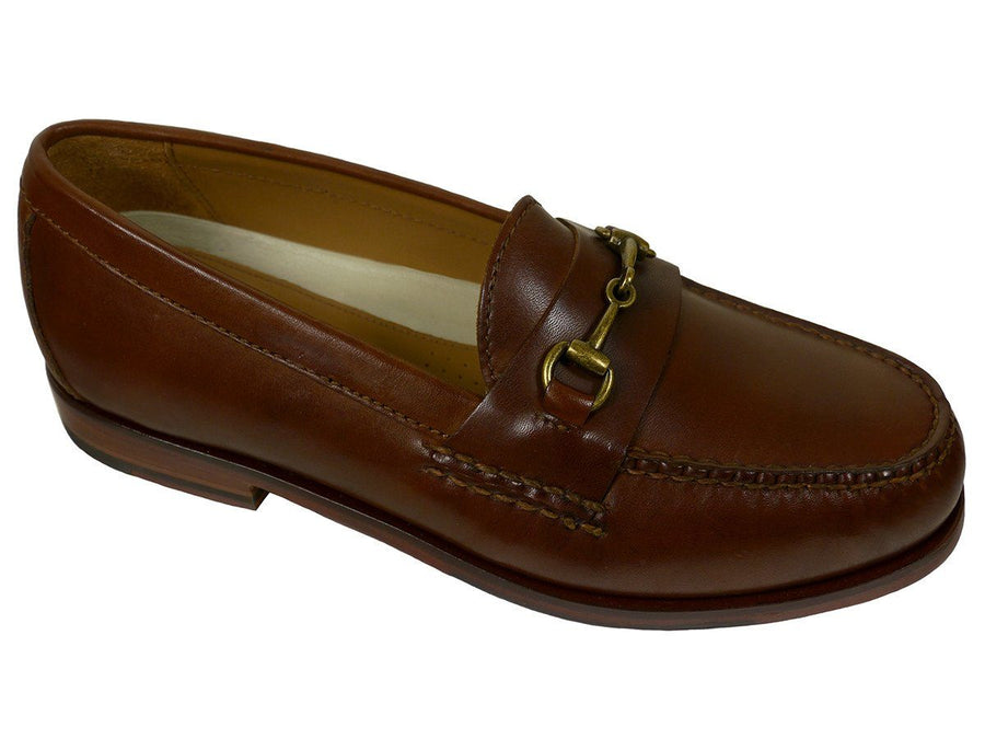Cole Haan 23506 Leather Boy's Shoe - Bit Loafer - Papaya Boys Shoes Cole Haan 