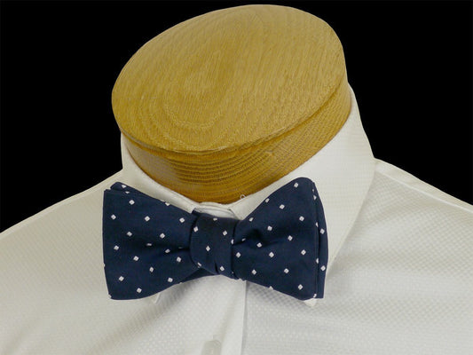 Boy's Bow Tie 23571 Navy/White Dot Boys Bow Tie High Cotton 
