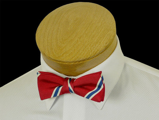 Boy's Bow Tie 23576 Red/Blue Stripe Boys Bow Tie High Cotton 