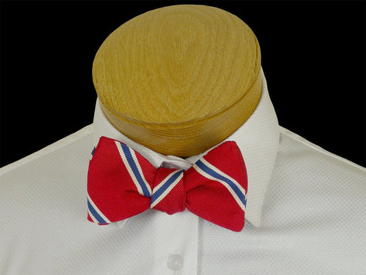 Boy's Bow Tie 23578 Red/Blue Stripe Boys Bow Tie High Cotton 
