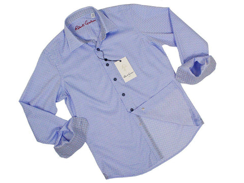 Image of Boy's Sport Shirt 23622 Blue Boys Sport Shirt Robert Graham 
